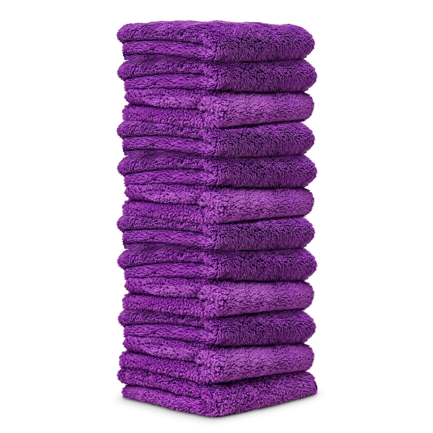Happy Ending Edgeless Microfiber Towels, 16"x16" 12-Pack