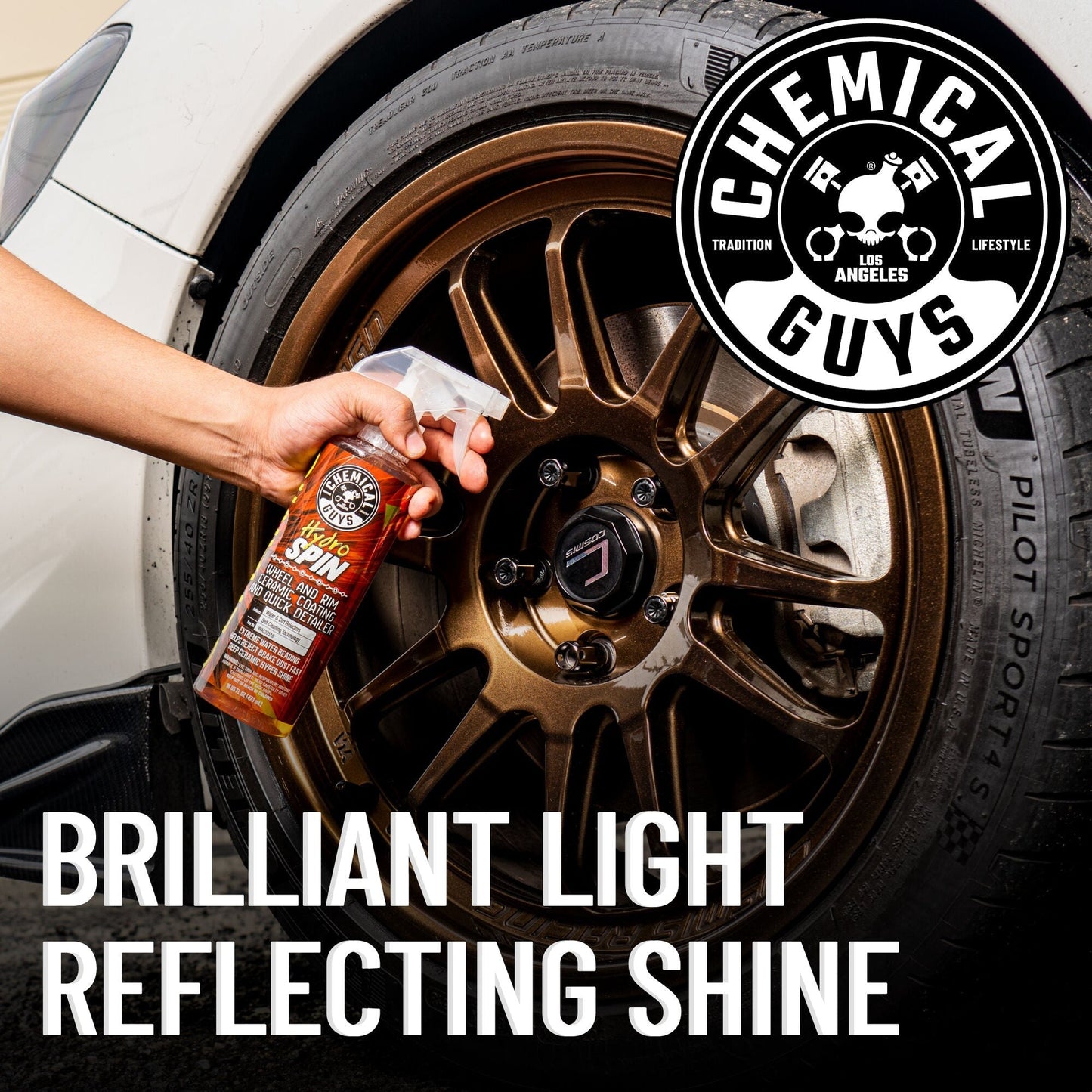HydroSpin Wheel and Rim Ceramic Coating and Quick Detailer (2-Pack)