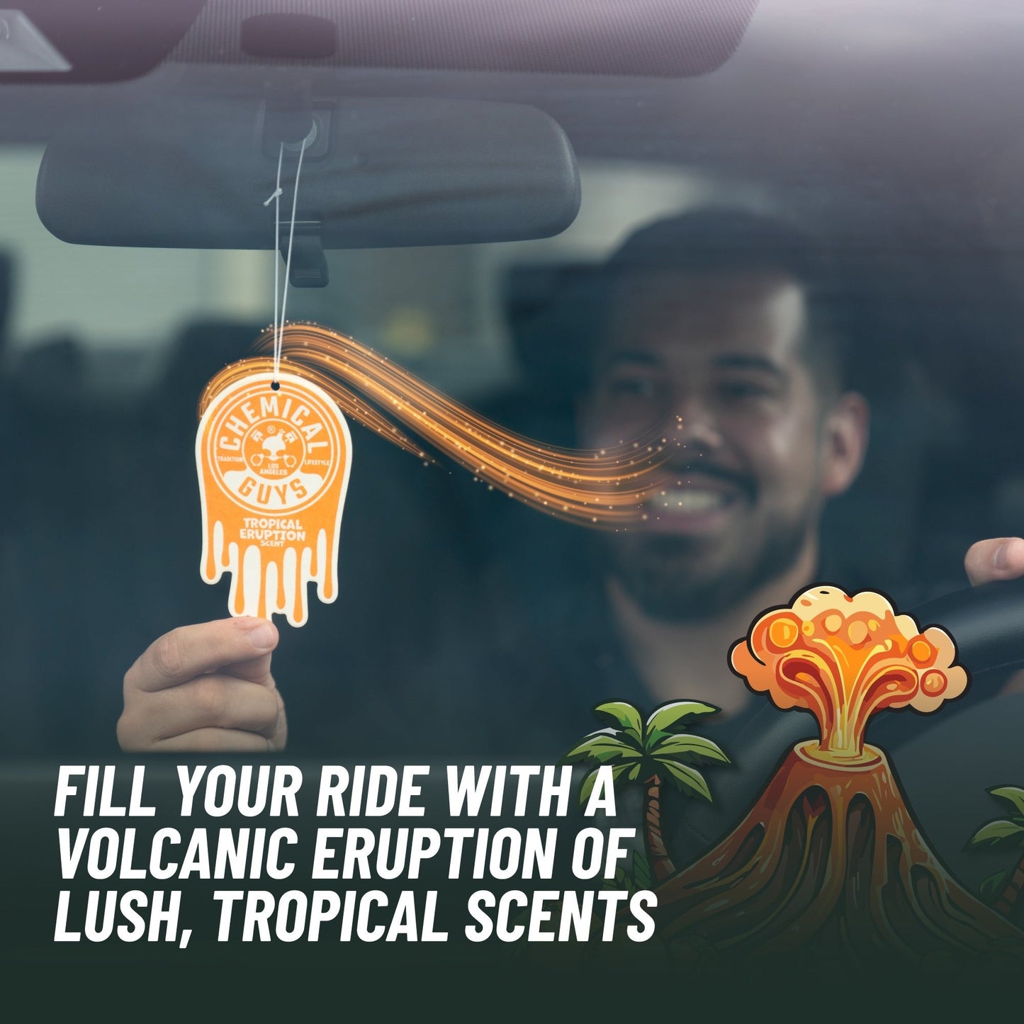 Tropical Eruption Hanging Air Freshener