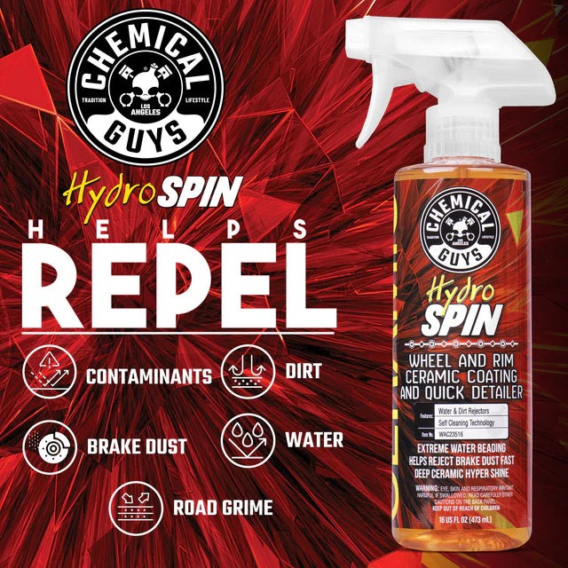 HydroSpin Wheel and Rim Ceramic Coating and Quick Detailer (2-Pack)