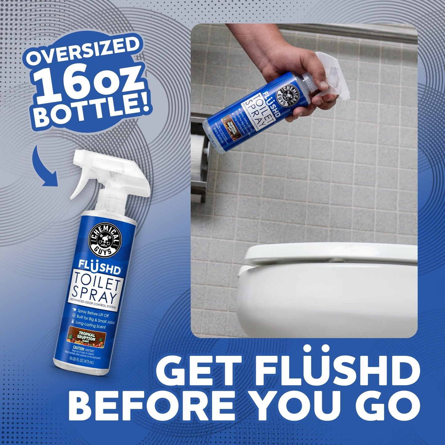 FlüshdTM Toilet Spray