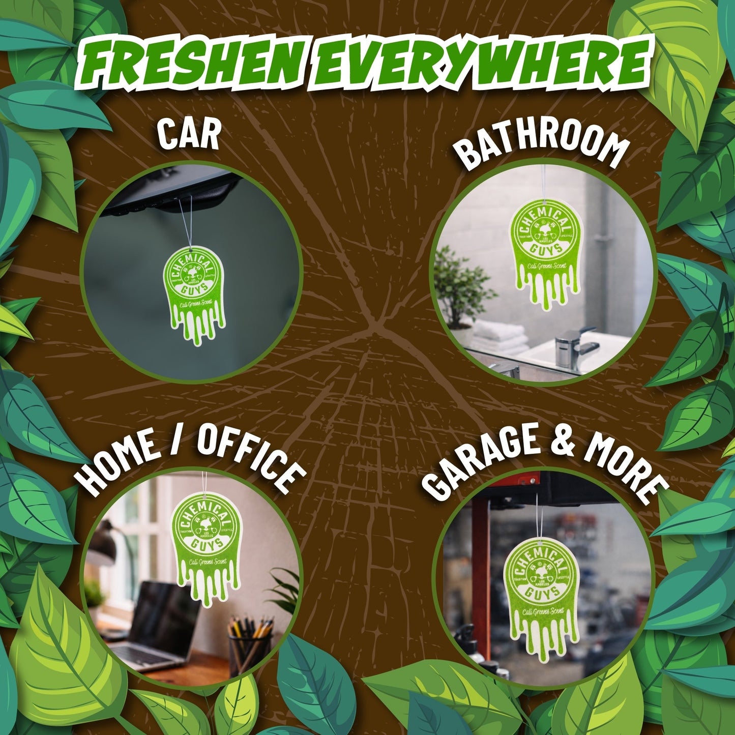 Cali GreensTM Hanging Air Freshener