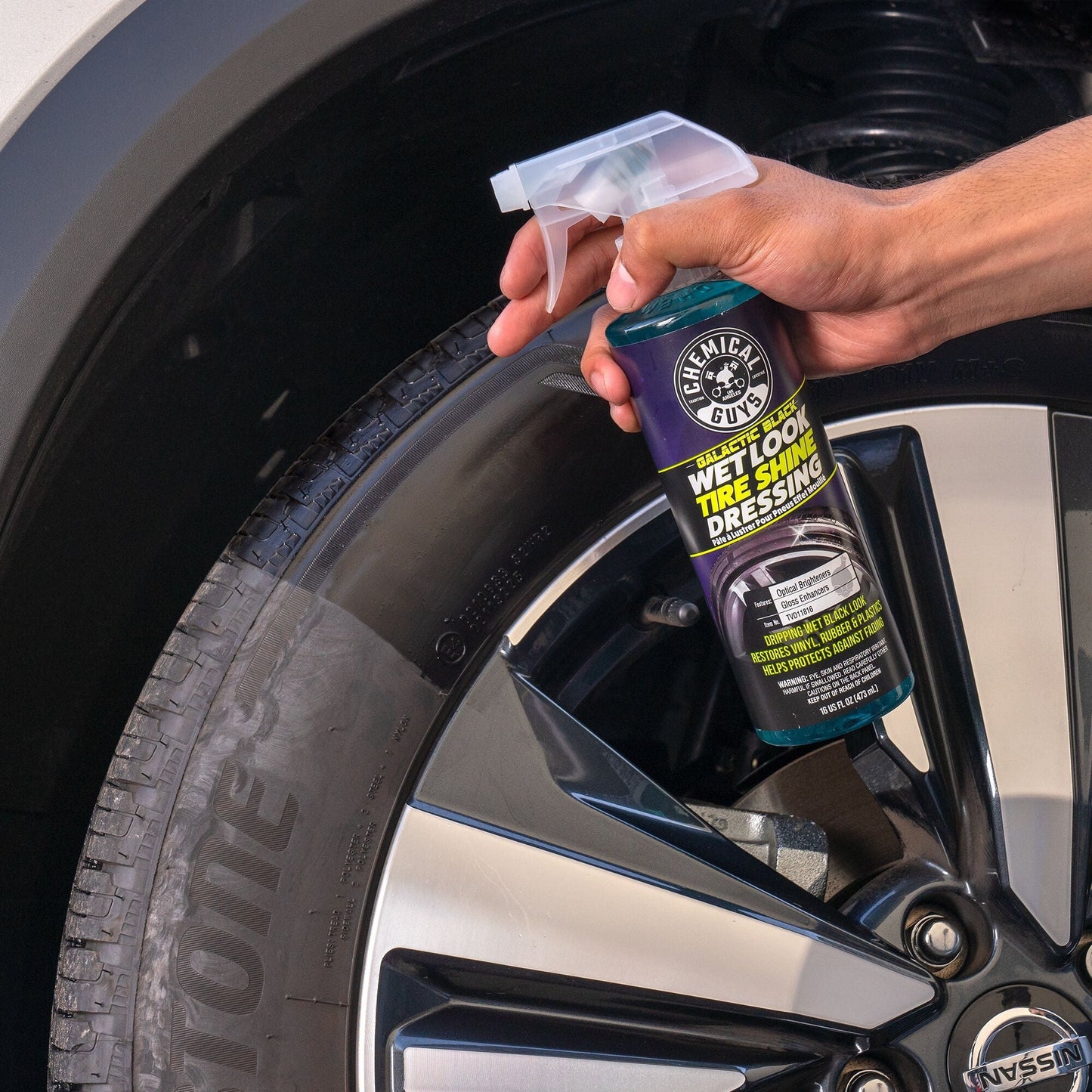 Galactic Black Wet Look Tire Shine Dressing